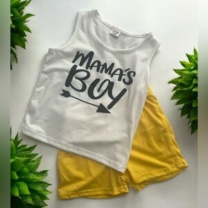 Mama's Boy Graphic Tank and Shorts Set